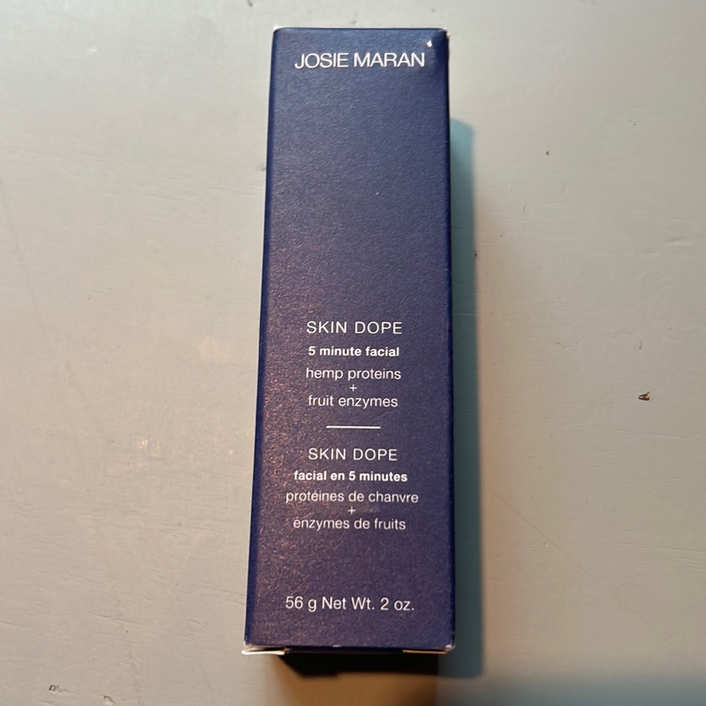 Josie Maran Skin Dope 5 Minute Facial. Hemp Proteins & Fruit Enzymes